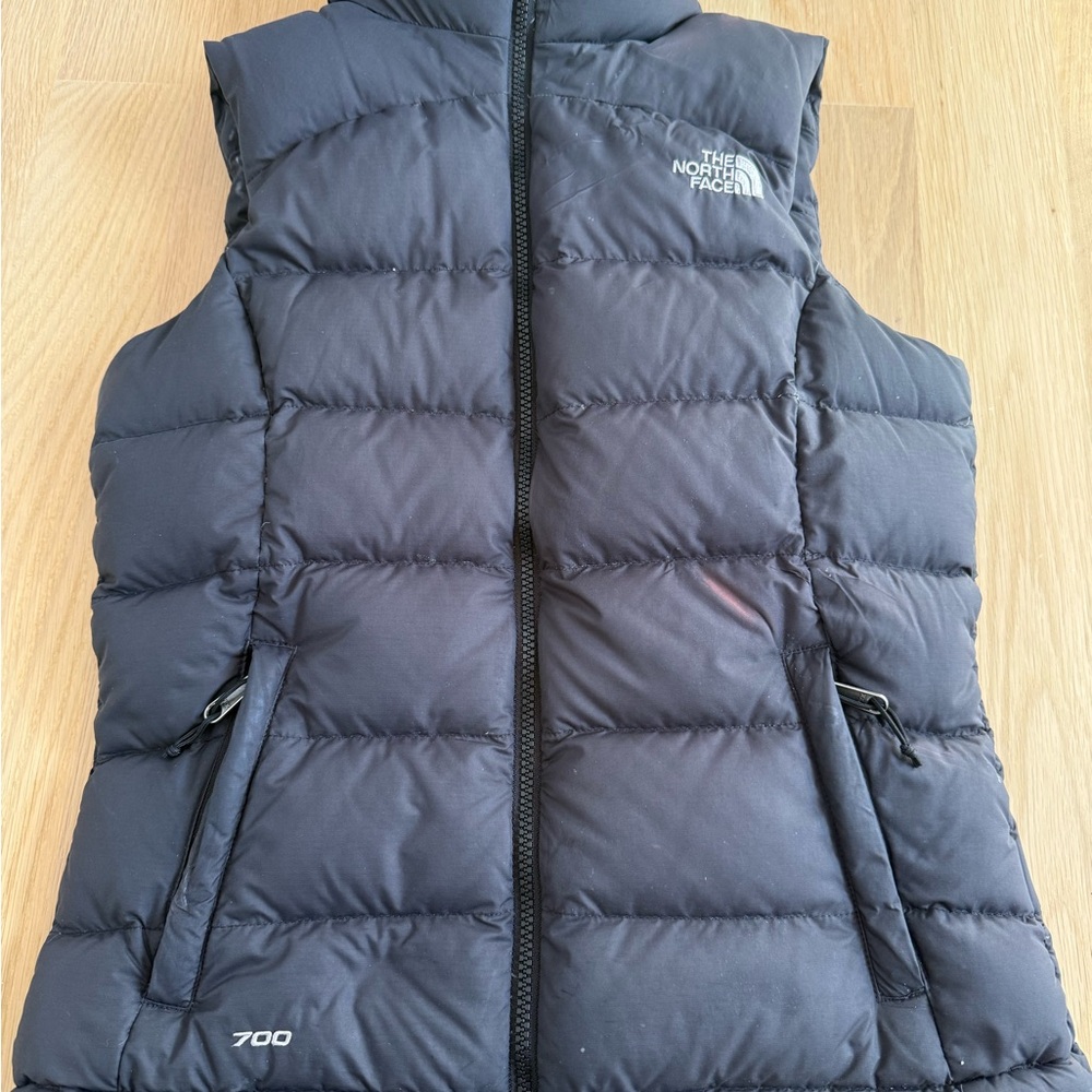 The North Face Black Quilted 700 Down Vest